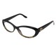 Gucci Readers Women's GG3566 Cat-Eye Reading Glasses Black and Gold in +1.25 (As Is Item)