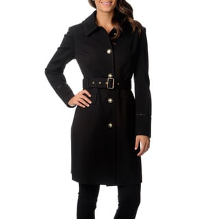 Via Spiga Women's Water-resistant Belted Trench Coat - Overstock
