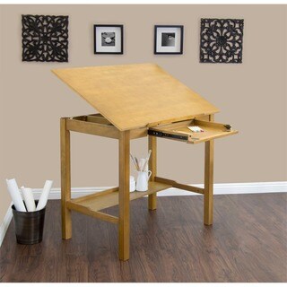 drafting table with light under