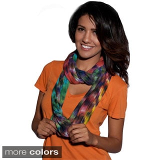 Boho Chic Tie-Dyed Infinity Scarf (Nepal)-Image