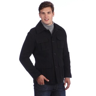 Kenneth Cole Men's 4 Pocket Wool Coat