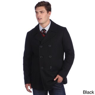 Calvin Klein Men's Wool Double Breasted Peacoat