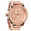 Nixon Men's '51-30 Chrono' Rose-goldtone Watch