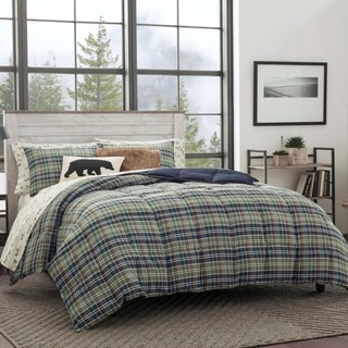 Low Price Eddie Bauer Rugged Plaid Down Alternative 3-piece Comforter Set