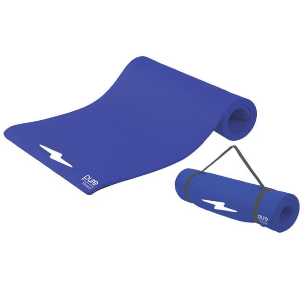 Pure Fitness Deluxe Blue Iris Exercise Mat