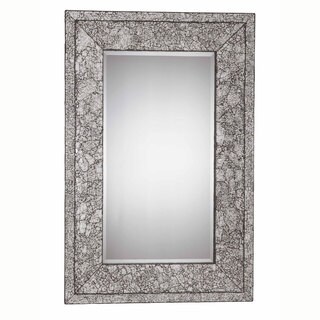 See Reviews XO Collection Wall Mirror in Brushed Steel