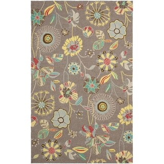 Safavieh Indoor/ Outdoor Four Seasons Grey/ Blue Rug (6' x 9')