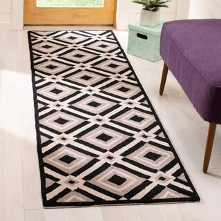 Safavieh Indoor/ Outdoor Four Seasons Black/ Grey Rug (2' x 3')