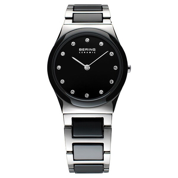 Bering Time Women's Ceramic Black Dial Watch