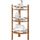 Altra Bamboo Bathroom Shelves Corner Tower
