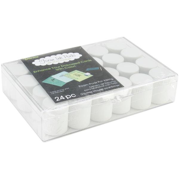 Darice Foam Ink Pods 24/Pkg - Foam Pods In Clear Plastic Storage