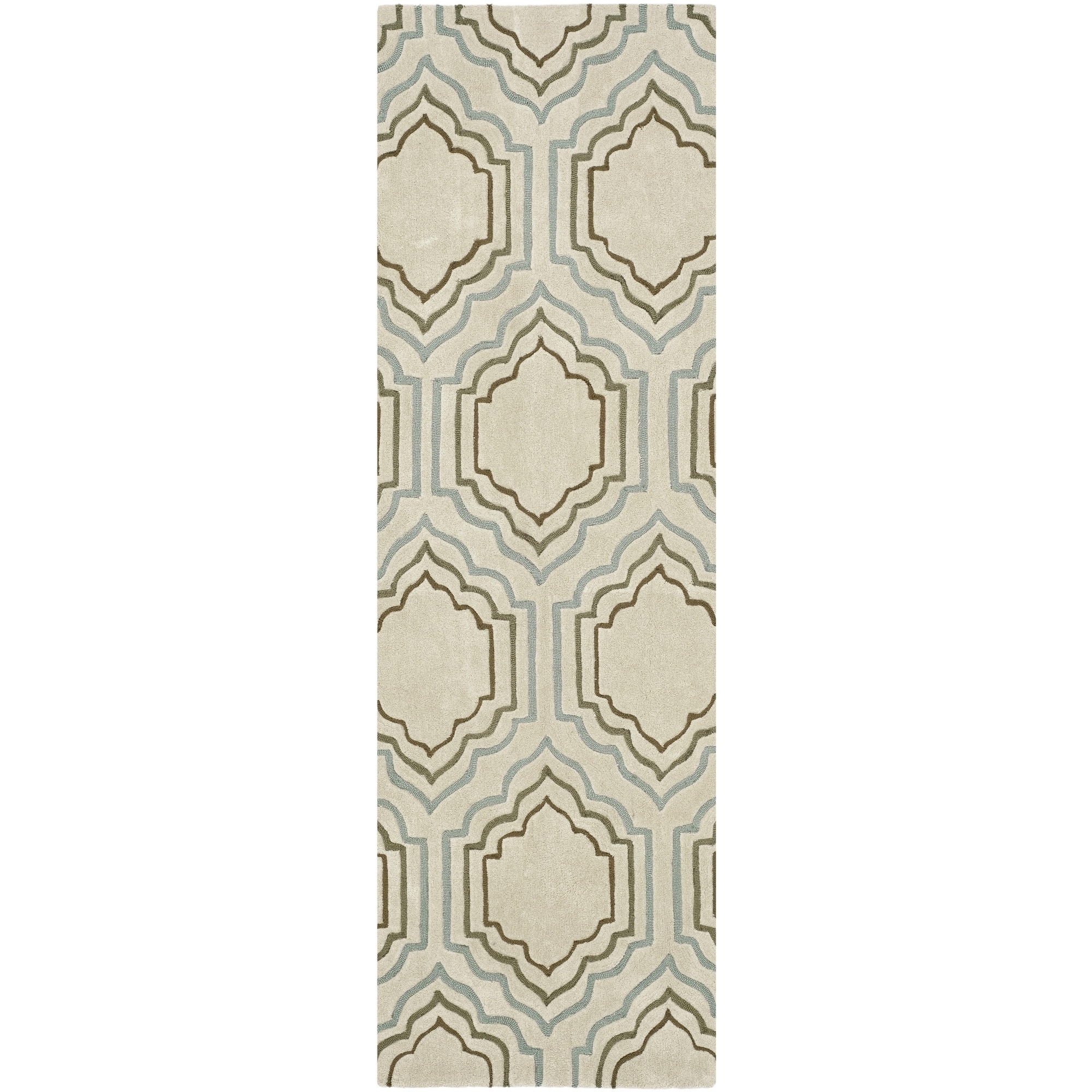Safavieh Handmade Modern Art Beige Polyester Rug (23 X 6)