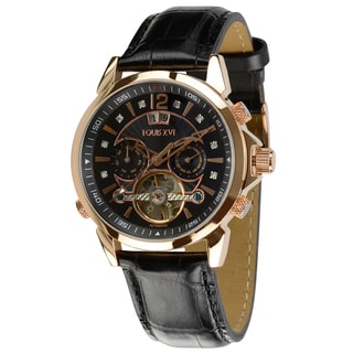 LOUIS XVI Athos Men&#39;s Black Stainless Steel Automatic Watch - Overstock™ Shopping - Big ...