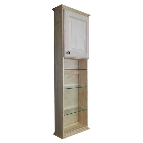 Ashley Series 48x7 25 Inch Unfinished Wood On The Wall Cabinet Wg