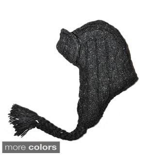 Hand-knit Woolen Trapper Hat (Nepal)-Image