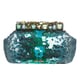 Prada Turquoise Sequins and Jewel Embellished Clutch - 15699984 ...