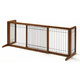 Richell Freestanding Wood Adjustable Pet Gate