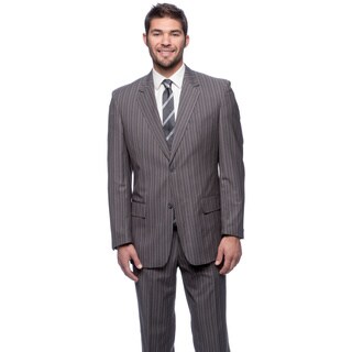 Men's Blue/ Grey Modern Fit 2-button Suit-Image