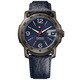 Tommy Hilfiger Men's Skywinder Stainless Steel and Leather Strap Watch with Blue Dial