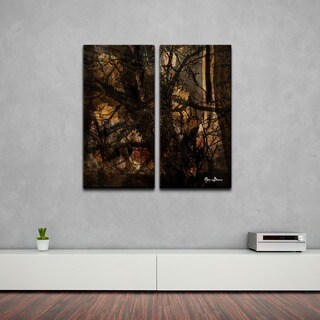 (^.^)/  Alexis Bueno 'Tree Study' Oversized Abstract Canvas Wall Art (2-Piece)