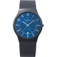 Skagen Men's Titanium Mesh Bracelet and Blue Dial Watch