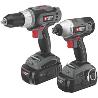 Porter Cable 18-volt NiCD Drill/ Impact Driver 2-tool Kit