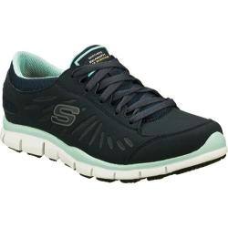 Women's Skechers Work Relaxed Fit Eldred SR Navy/Aqua-Image