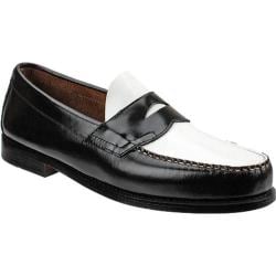 Great Prices Men's Bass Logan Black/White Brush Off Leather