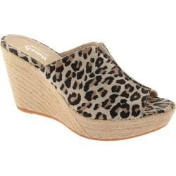 Women's Castell London Wedge Espadrille Leopard Suede-Image