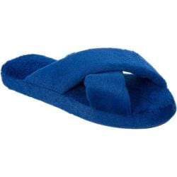 Women's Dearfoams Summer Fur Slide Blueberry