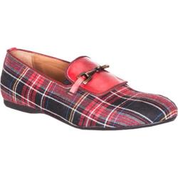 Hot Deal Men's Giovanni Marquez Plaid Rosso Leather