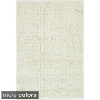 @@@ >  Plush Trellis Shag Rug (9'2 x 12'2)
