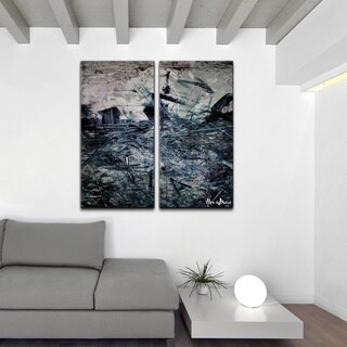 Compare Price Alexis Bueno 'Abstract' Over-sized Canvas Wall Art (2-piece)