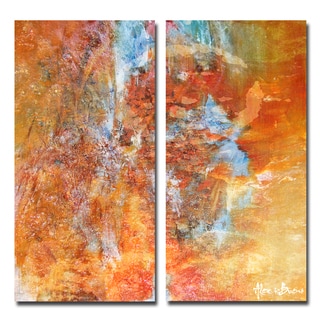 Low Price Alexis Bueno 'Abstract' Large Canvas Wall Art (2-piece Set)