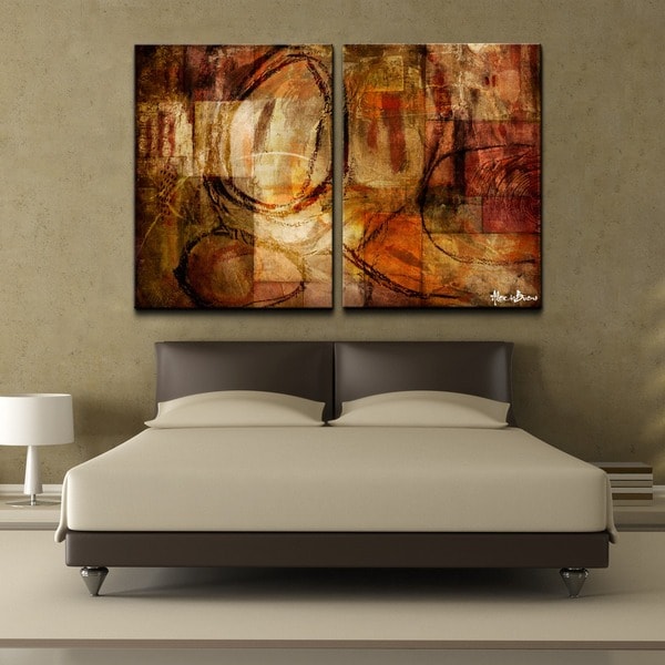 Ready2HangArt 'ETABX III' 2-piece Oversized Abstract Canvas Wall Art ...