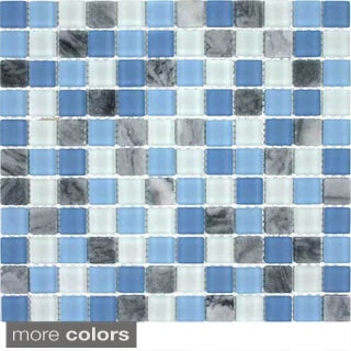 Glacier Mountain Squares Tiles (10.56 Square Feet)