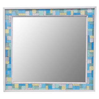 Block Party Recycled Wooden Mirror (Thailand)