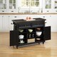 Home Styles Bermuda Kitchen Cart with Stainless Steel Top