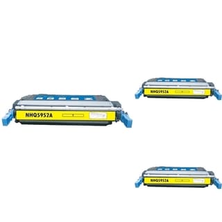 INSTEN Yellow Cartridge Set for HP Q5952A (Pack of 3)