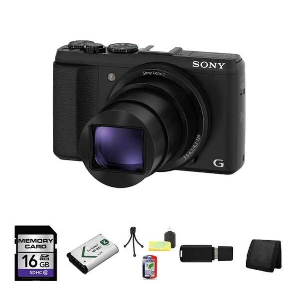 Sony Cyber Shot Hx50v 204mp Black Wifi Gps Digital Camera 16gb Bundle