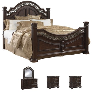 Tuscany 5-piece Mocha Finish King-size Bedroom Set