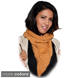 Boho Acrylic Hand-knit Neck-warmer Scarf (Nepal)-Image