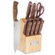 Cuisinart Triple Rivet Walnut Knife Block 14-piece Cutlery Set