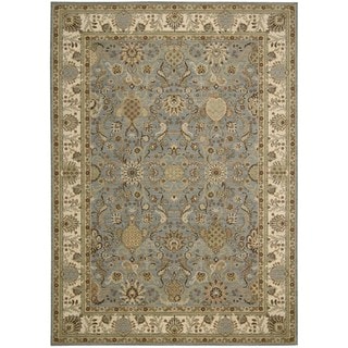 (_ _ ) kathy ireland Home Lumiere Slate Blue Rug (9'6 x 13')