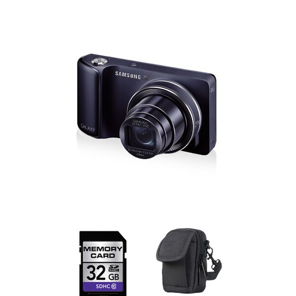 Samsung GC100 Galaxy 16.3MP Black Digital Camera ATT 32GB Bundle