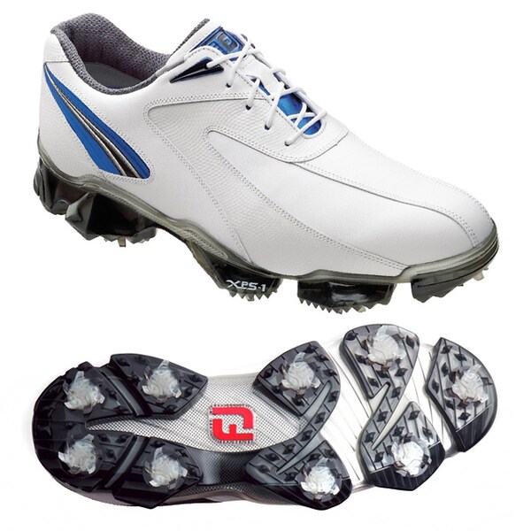 Footjoy Men's XPS-1 White/Blue Golf Shoes