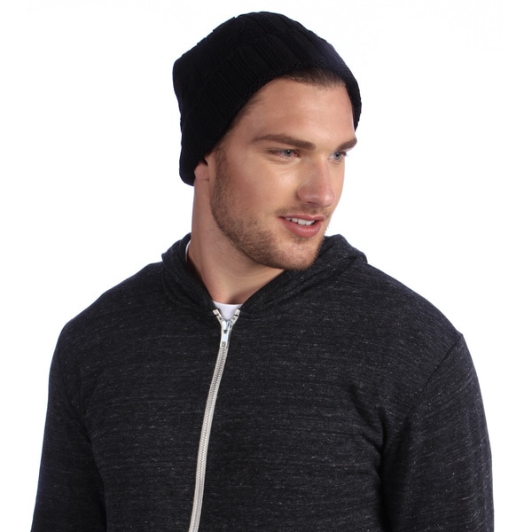 MUK LUKS Men's Knit Cable Cuff Hat