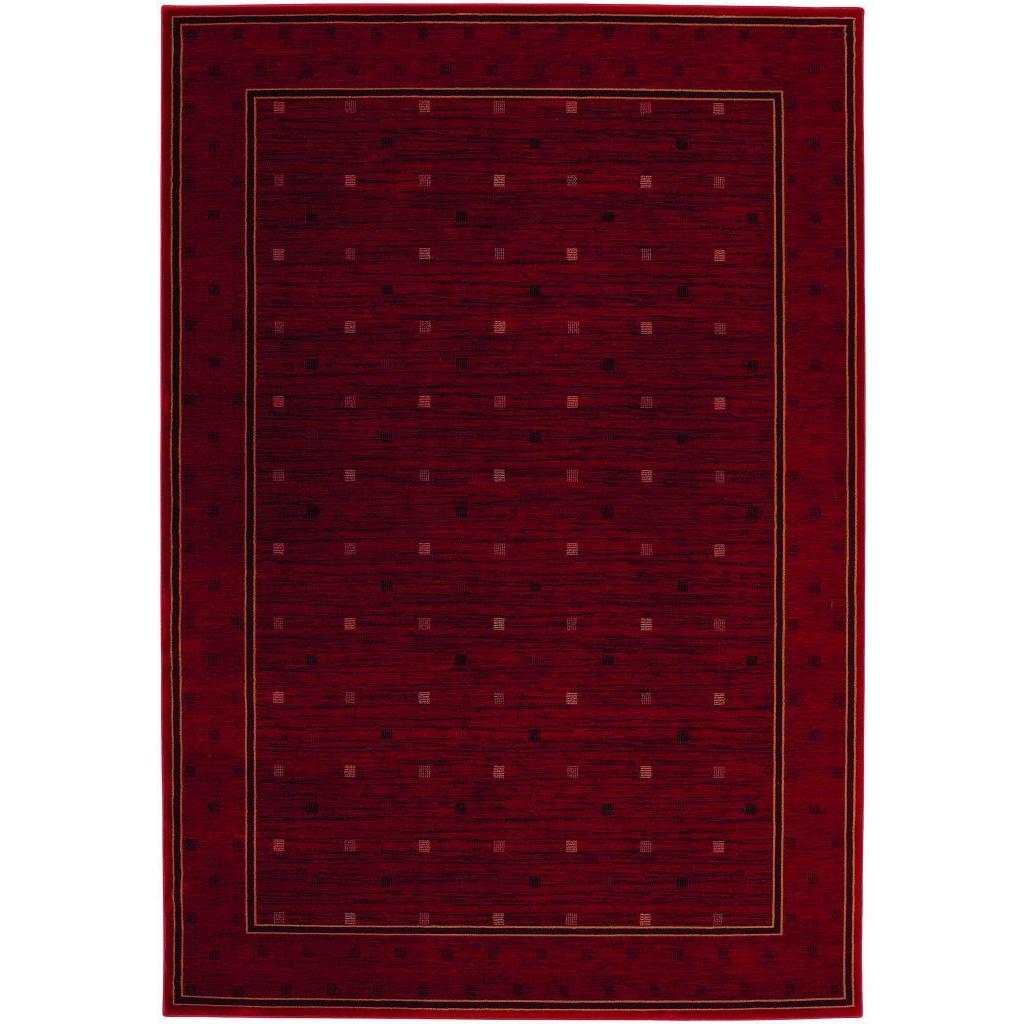 Everest Gridiron/ Crimson Rug (710 X 112) (CrimsonSecondary colors Black, rose rud, sage, sahara tanPattern GeometricTip We recommend the use of a non skid pad to keep the rug in place on smooth surfaces.All rug sizes are approximate. Due to the differ