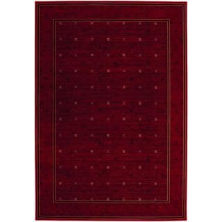 Find Cheap Price Everest Gridiron/ Crimson Rug (7'10 x 11'2)