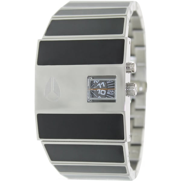 Nixon Men's ROTOLOG A028000-00 Black Ceramic Analog Quartz Watch with Black Dial